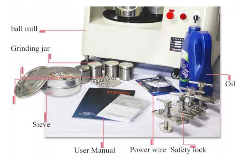 Lab Ball Mill Accesaries