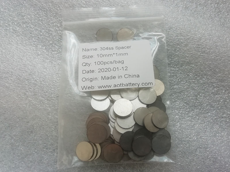 Customized Size Coin Cell Spacer Customized Size Coin Cell Spacer