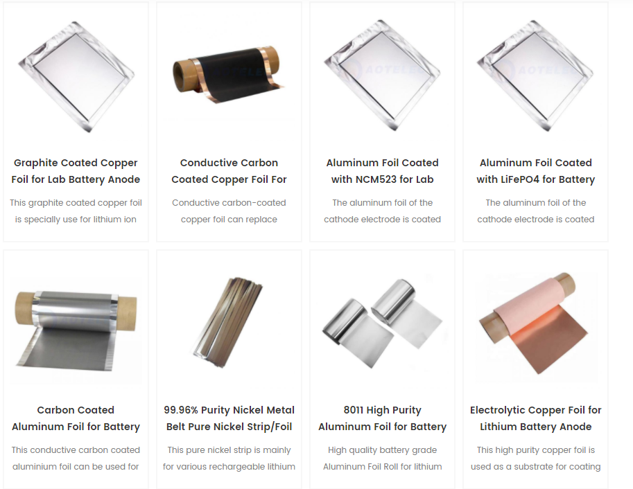 Lithium Battery Foil Materials Lithium Battery Foil Materials