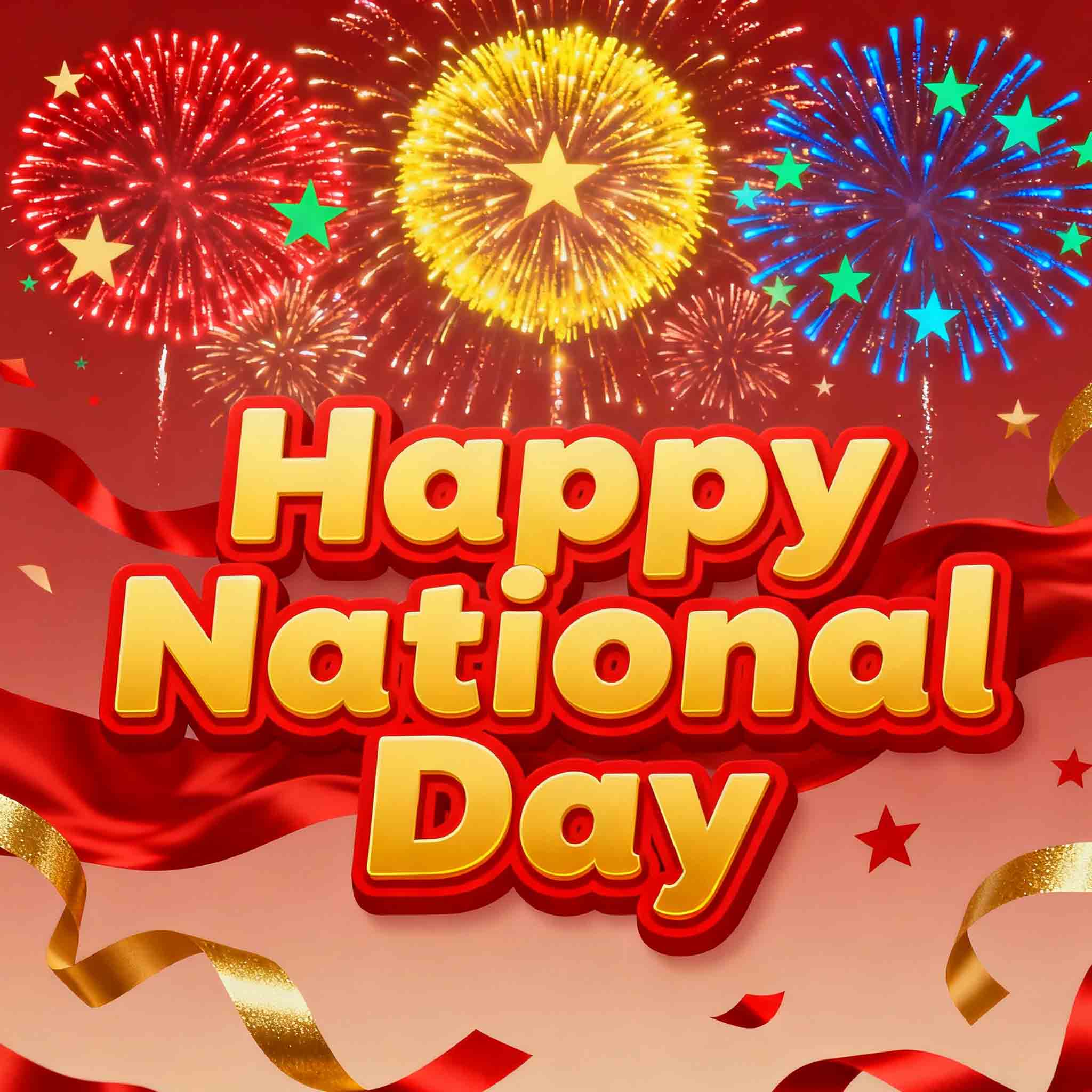 The National Day is approaching.