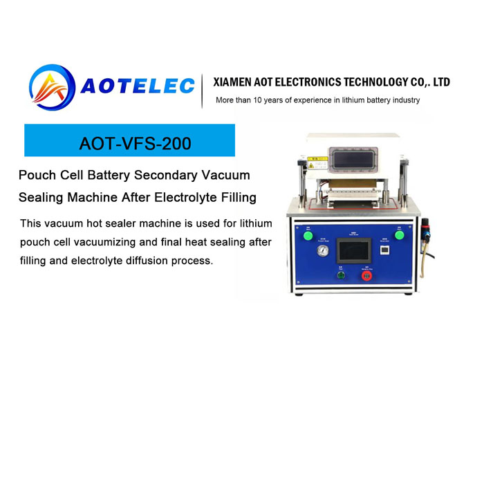 Pouch Cell Battery Secondary Vacuum Sealing Machine 